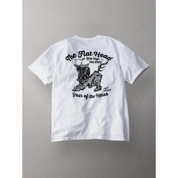 【THE FLAT HEAD】小松美羽　干支　Tシャツ　午　FN-THC-KM17　フラットヘッド　...