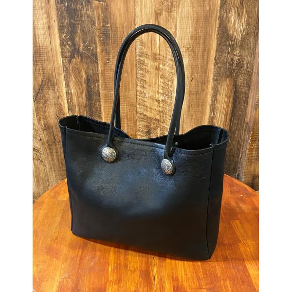 【FUNNY】トートバッグ　ヴィンテージレザー　ブラック　ファニー　ランブル