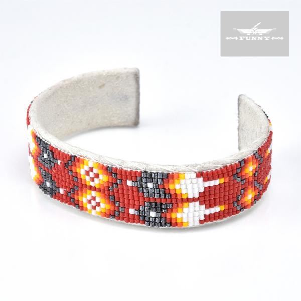 【FUNNY】ビーズワーク ブレスレット《NAVAJO》ナホバ族　ファニー　A01　ランブル