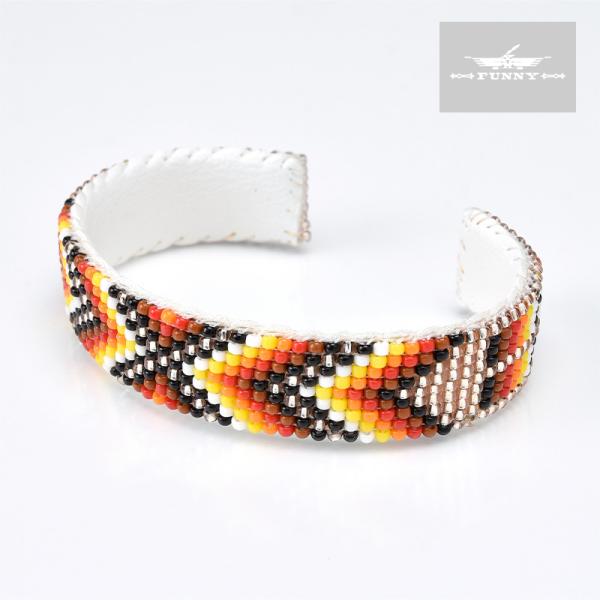 【FUNNY】ビーズワーク ブレスレット《NAVAJO》ナホバ族　ファニー　G01　ランブル