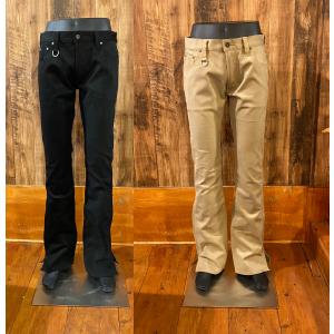 スカルフライト SS パンツ ブーツカット レザーポケット SKULL FLIGHT