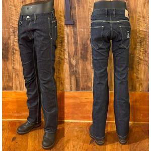 【SKULL FLIGHT】SS PANTS type6　タイトストレート　インディゴストレッチ　ス...