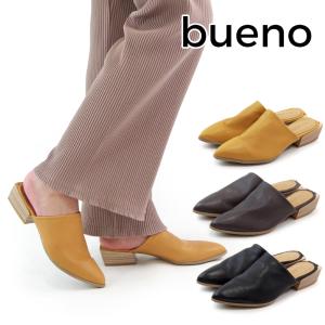 【BLACK再入荷予約受付】BUENO SHOES ブエノシューズトルコ製 ポインテッドトゥサンダル【Q2603】 レザーサンダル 本革｜ramblebyziema