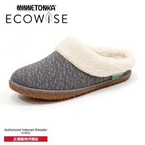 【20%OFF セール】 ミネトンカ MINNETONKA 正規販売代理店 正規品 ECO SPRUCE エコスプルース【4615】ボア モカシン ボアスリッポン エコ サステナブル｜ramblebyziema