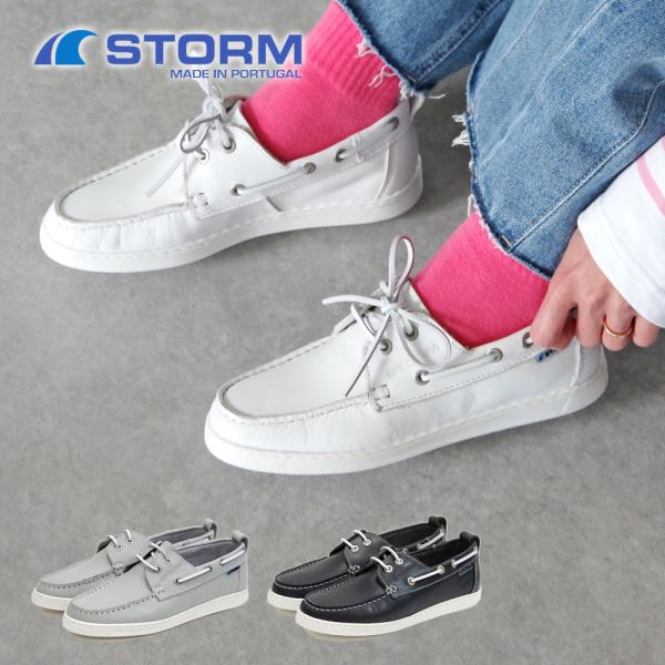 【80％OFF】【SALE】【STORM ストーム】デッキシューズ 【B2385 TIGRE】本革 ...