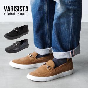 【50%OFF セール】【VARISISTA Global Studio 】 ビットローファー スリッポン スニーカー 【22023】スエード 革靴 本革｜ramblebyziema