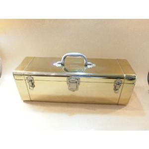 道楽　ベイタッシュケース  金メッキ  金属製 タックルボックス   (31035