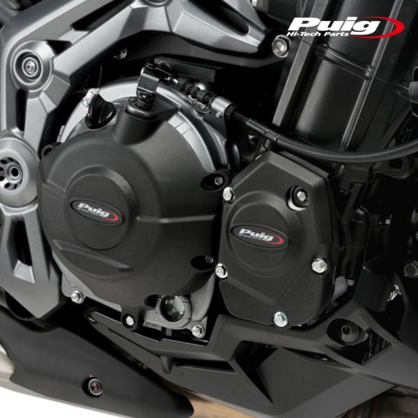 Puig 20135N ENGINE PROTECTOR COVER [BLACK] Kawasak...