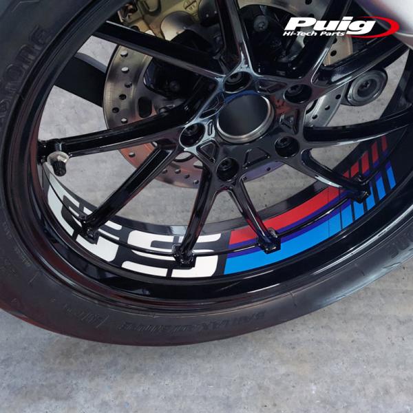 Puig 20150N GS RIM STRIPS [BLACK] BMW R1200GS (13-...