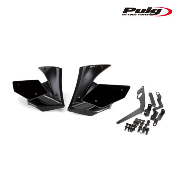 Puig 20327N SIDE SPOILER WINGLET [BLACK] Kawasaki ...