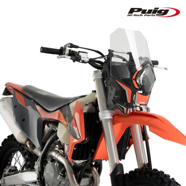 Puig 20507W SEMI FAIRING RALLY [CLEAR] KTM 125EXC ...