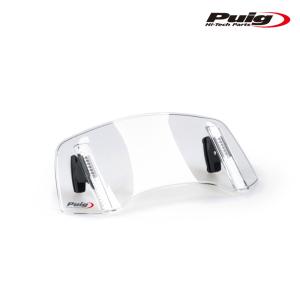 Puig 20763W MULTI-ADJUSTABLE VISOR2.0 CLIP-ON [CLEAR] 多段調整バイザー 汎用 プーチ スクリーン カウル｜rambutan