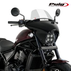 Puig 21068H BATWING SML WINDSHIELD TOURING [SMOKE] CMX1100 REBEL (20-22) プーチ ウインドシールド バットウイング SML｜rambutan