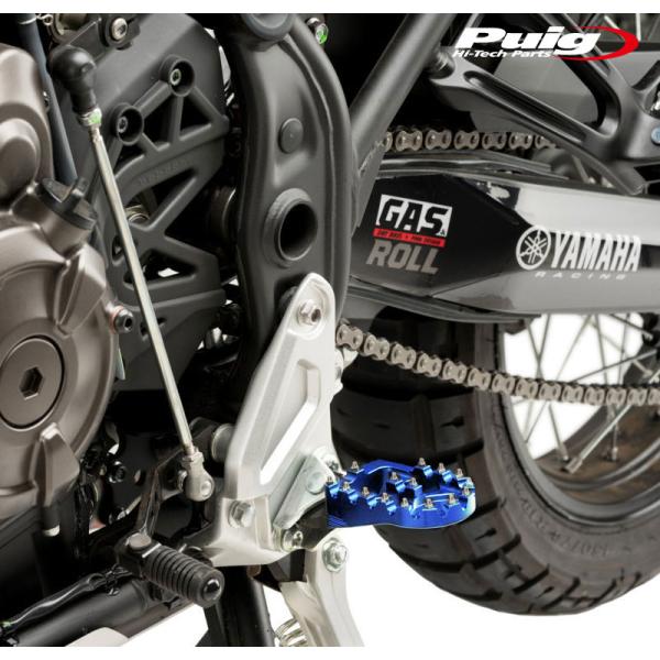 Puig 21203A FOOT PEGS オフロード [BLUE] TENERE 700 (20-...