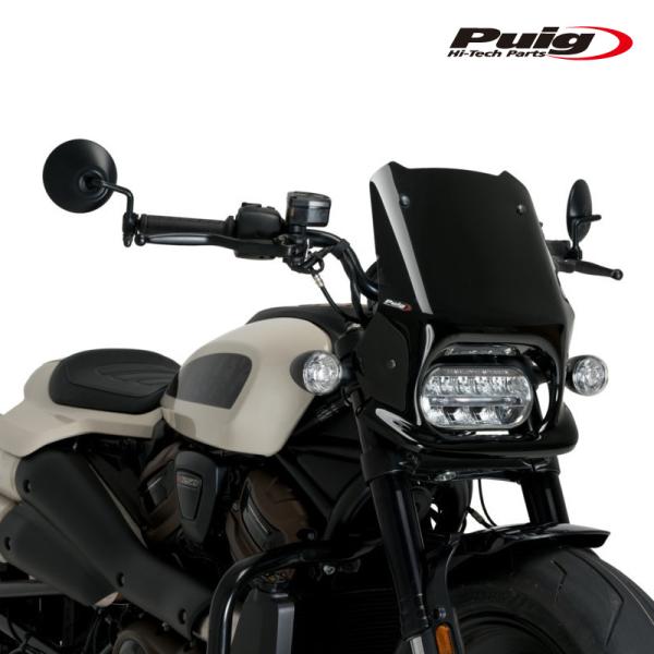 Puig 21321N NEW GENERATION SPORT [BLACK] Harley Da...