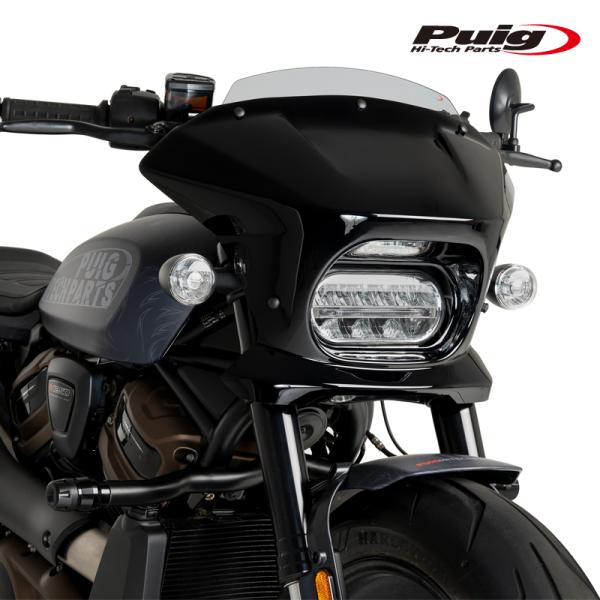 Puig 21325H SEMIFARINGS FURY SPORT GLOSSBLACK[SMOK...