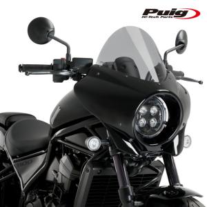 Puig（プーチ） Puig 9596H RETRO SEMI FAIRING [CARBON LOOK/SMOKE
