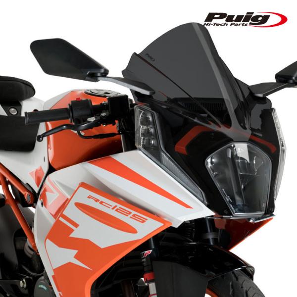 Puig 21476F Z-RACING SCREEN [DARK SMOKE] KTM RC125...