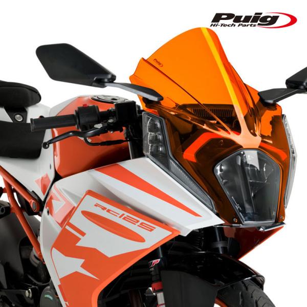 Puig 21476T Z-RACING SCREEN [ORANGE] KTM RC125 (22...