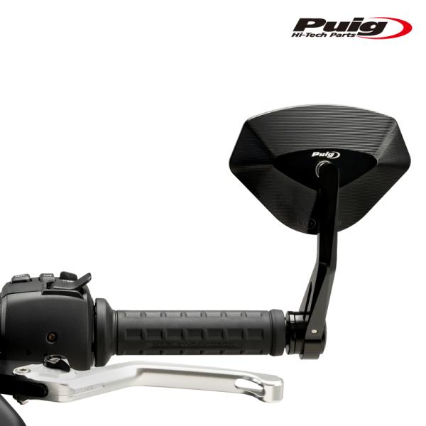 Puig 21618N BACK MIRROR HI-TECH V [BLACK] 汎用 プーチ バ...