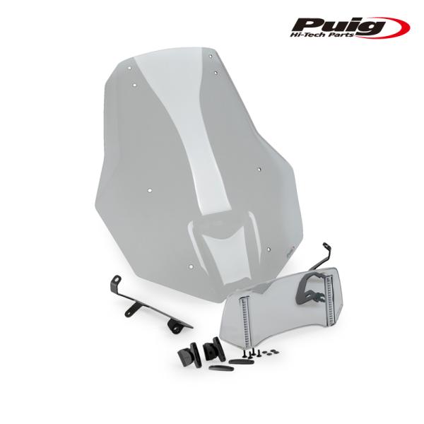 Puig 21799H TOURING WINDSHIELD WITH VISOR [SMOKE] ...