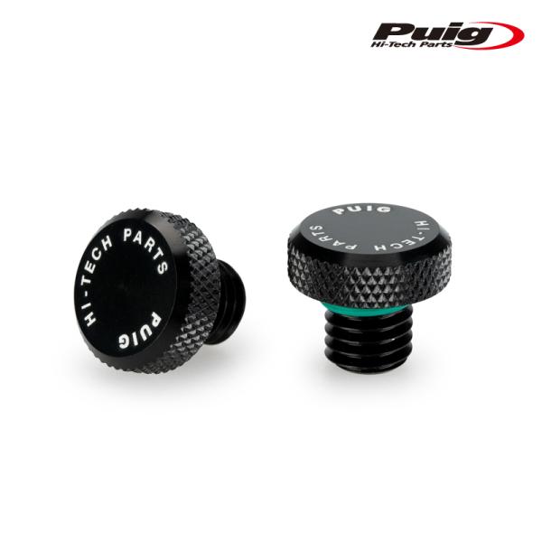 Puig 21805N MIRROR HOLE SCREW PLUG [BLACK] 汎用 プーチ ...