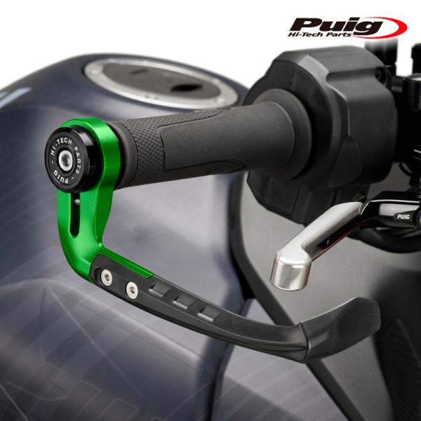 Puig 21993V BRAKE LEVER PROTECTOR RAW [GREEN] 汎用 プ...