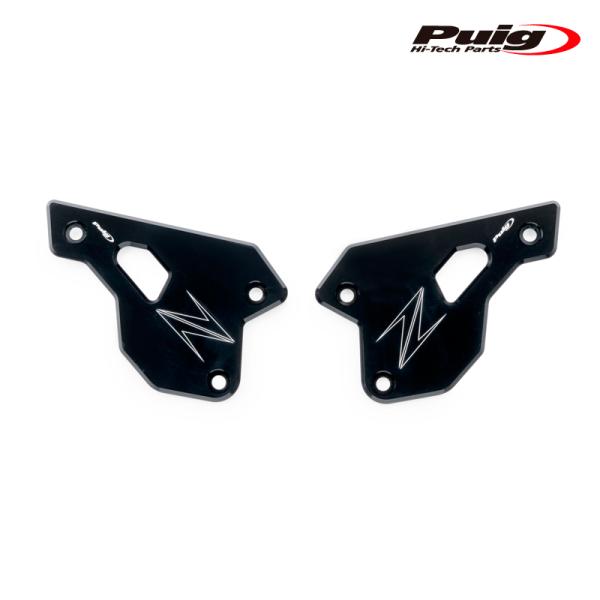 Puig 22007N HEEL PLATES [BLACK] KAWASAKI Z900(25-)...