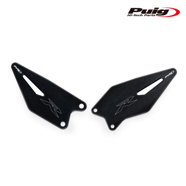 Puig 22008N HEEL PLATES [BLACK] KAWASAKI ZX-6R NIN...