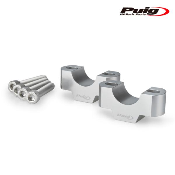Puig 22115P HANDLE UP RISERS [SILVER] 20mm Φ29mm T...