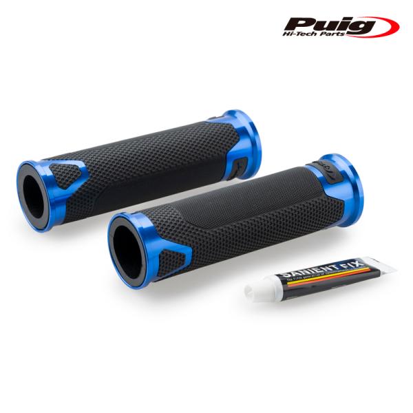 Puig 22271A REVVING GRIPS 119mm [BLUE] 汎用 プーチ レヴィン...