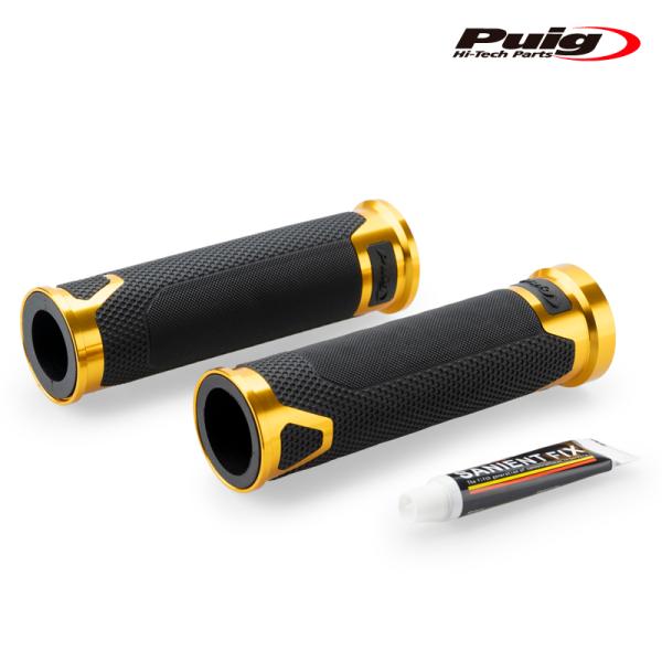 Puig 22271O REVVING GRIPS 119mm [GOLD] 汎用 プーチ レヴィン...