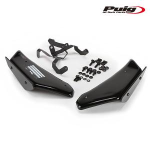 Puig 3163N SIDE SPOILER WINGLET [BLACK] SUZUKI GSX-R750 (11-16) GSX-R600 (11-16) プーチ サイドスポイラー ウイングレット ダウンフォース｜rambutan