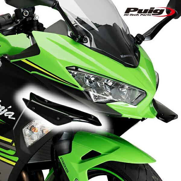 Puig 3172N  SIDE SPOILER WINGLET [BLACK] Kawasaki ...