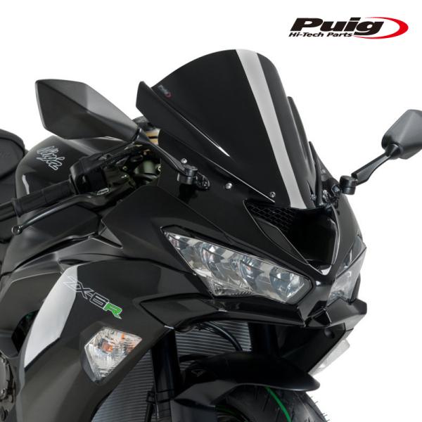 Puig 3177N RACING SCREEN [BLACK] Kawasaki ZX-6R(09...