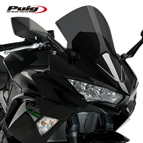 Puig 3880F RACING-SCREEN [DARK SMOKE] Kawasaki Nin...