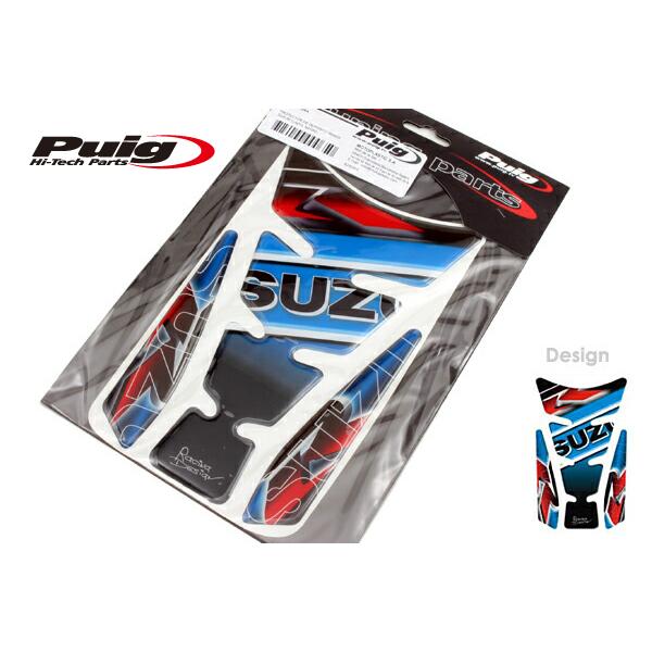 Puig 4724A TANK PADS WINGS [汎用] SUZUKI [ BLUE ] プー...