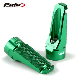 Puig 6301V RACING FOOTPEGS [GREEN] プーチ ステップバー ローレットタイプ