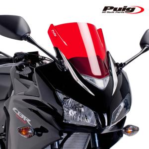 cbr400r nc47前期 プーチレーシング　スクリーン　ライトスモーク Puig（プーチ） レーシングスクリーン ブラック CBR400 500R 8903N