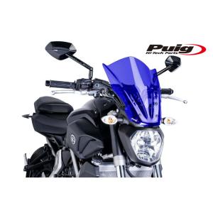 Puig 7016A NEW GENERATION TOURING [BLUE] YAMAHA MT-07 (14-17) FZ-07 (14-17) プーチ スクリーン カウル｜rambutan