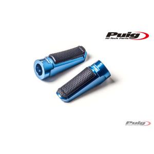 Puig 7318A SPORT FOOTPEGS [BULE] プーチ ステップバー ラバータイプ｜rambutan