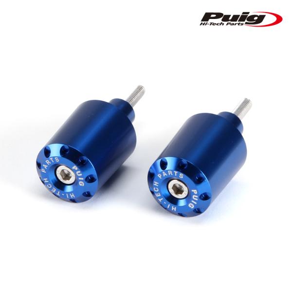 Puig 9357A BAR ENDS LONGS [BLUE] Kawasaki プーチ ハンドル...