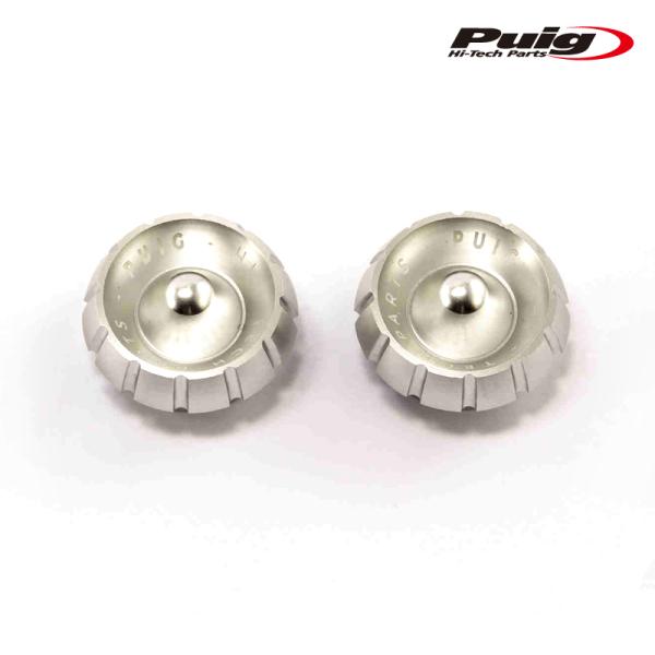 Puig 9420P BAR END CAPS THRUSTER[SILVER] KAWASAKI ...