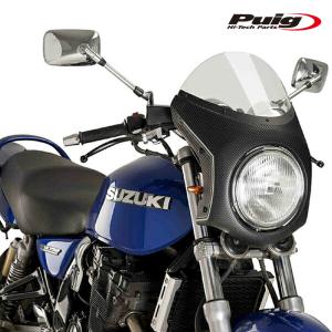 Puig（プーチ） Puig 3169F RETRO SEMI FAIRING [DARK SMOKE] SUZUKI