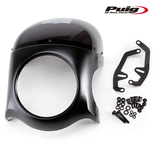 Puig 9516F RETRO SEMI FAIRING [CARBON PRINT/DARK S...