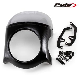 Puig（プーチ） Puig 9595F RETRO SEMI FAIRING [DARK SMOKE] Kawasaki