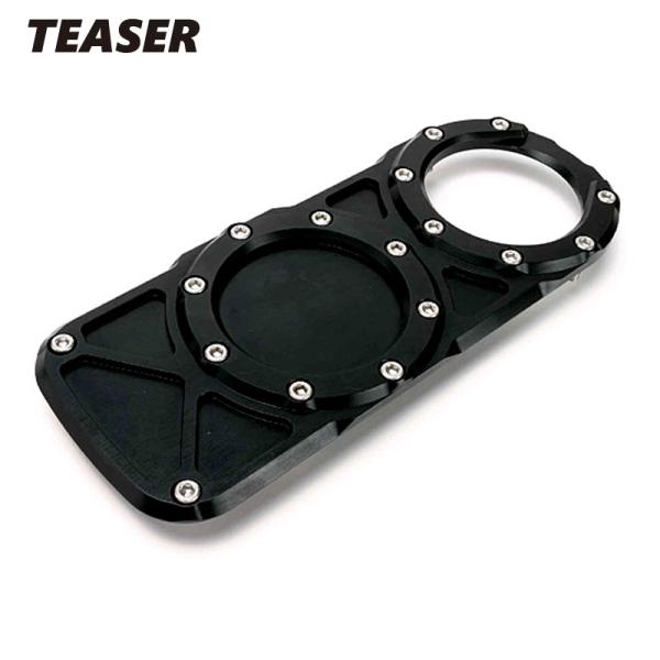 TEASER（ティ―ザ―）[P4B3K]ビレットタンクプレート【BK】ZX−12R《全年式》