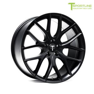 SR201010114SB T Sportline Tesla Model Y 20inch ティースポーツライン テスラ モデル Y TSR Flow Forged Tesla Wheel (Set of 4) 【Satin Black】｜rambutan