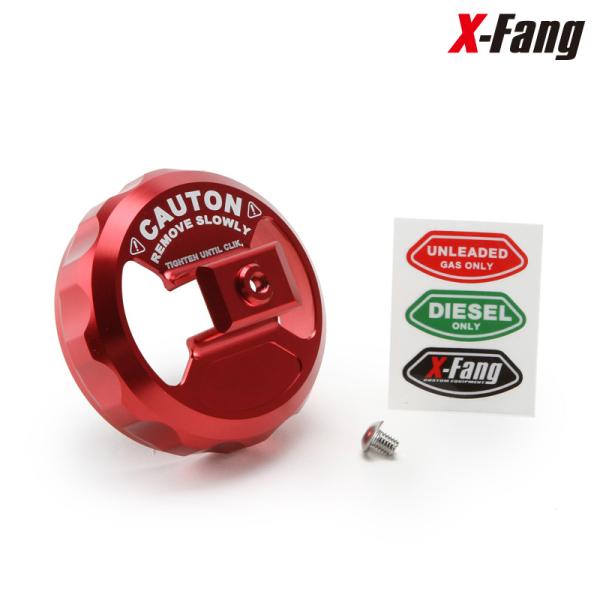X-Fang XF724023RD Billet Fuel Cap Cover RED ビレットフュ...