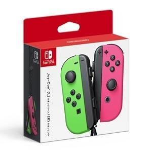 Nintendo Switch　スイッチ Joy-Con ジョイコン ネオングリーン／ネオンピンク